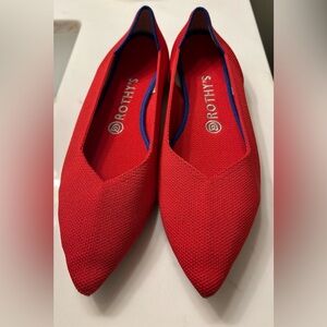 Rothy's Pointed Bold Red Women's Flats